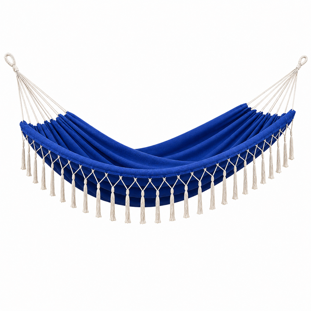 Hamac suspendu à franges bleu – FAZER