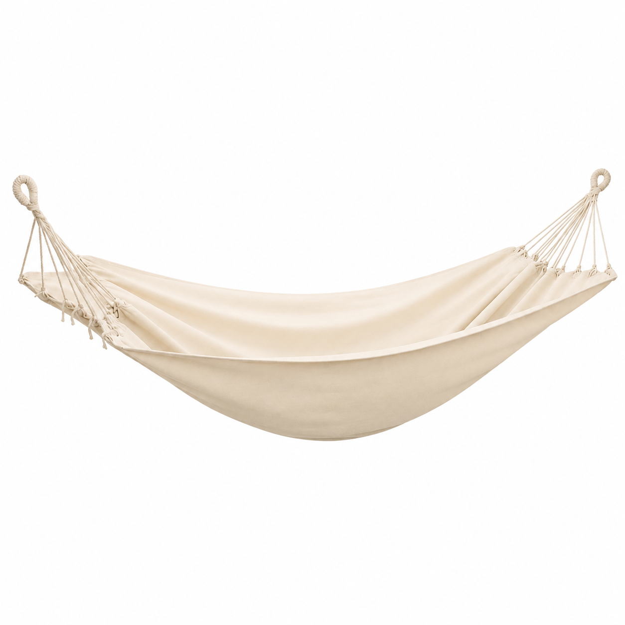 Hamac suspendu double en toile de coton