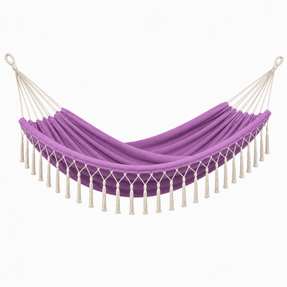Hamac suspendu à franges violet – FAZER