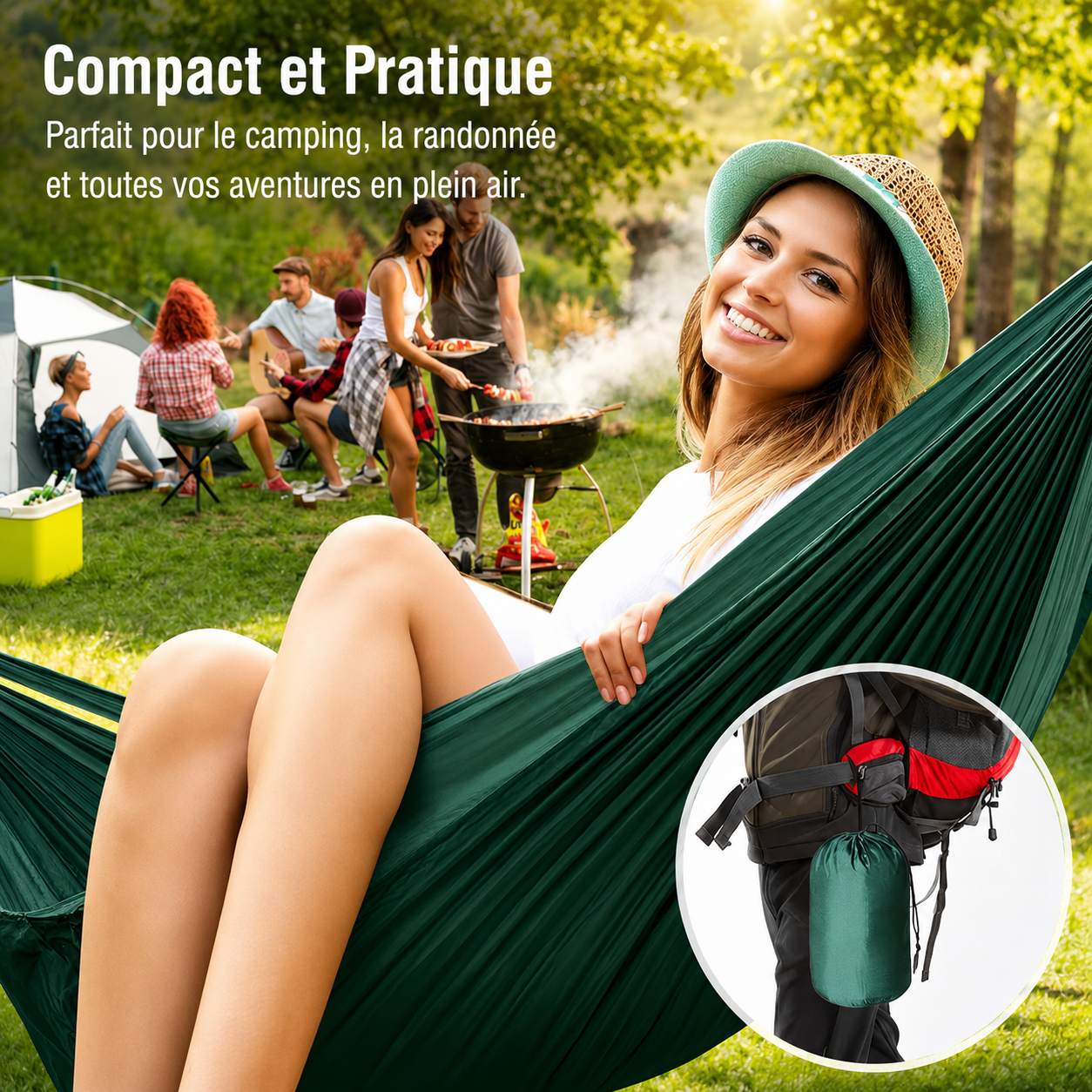 Hamac de camping XL - Le renard