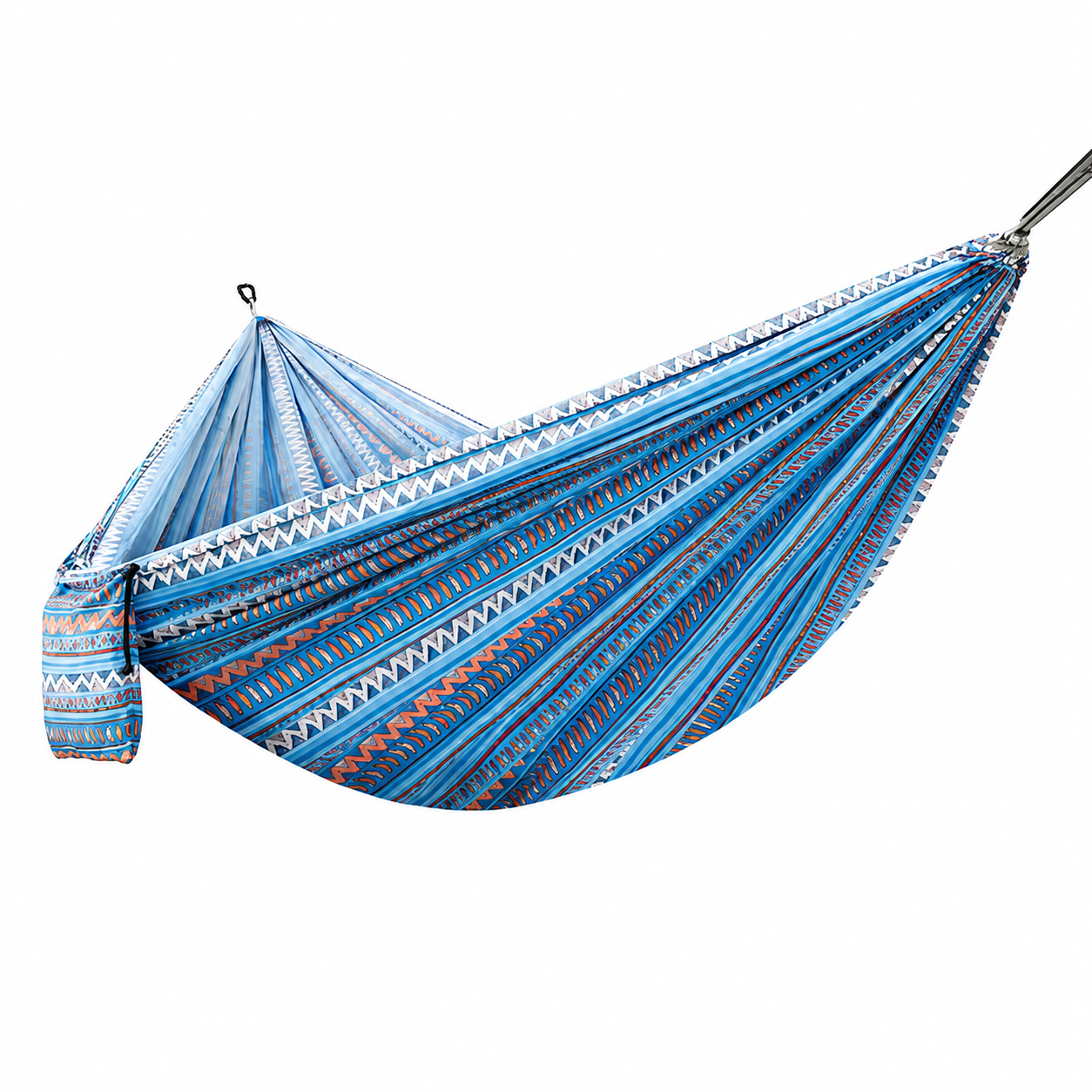 Hamac suspendu en tissu bleu 