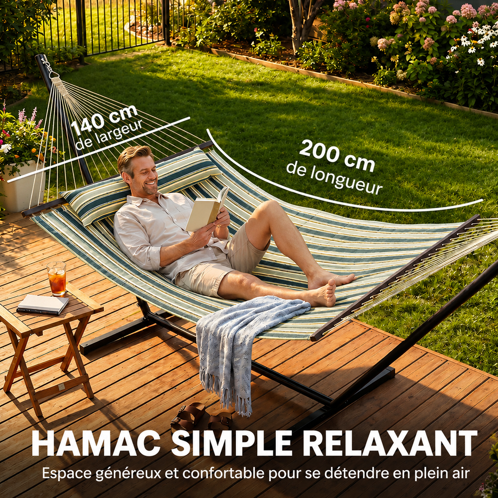 Hamac jardin sur pied - Manita