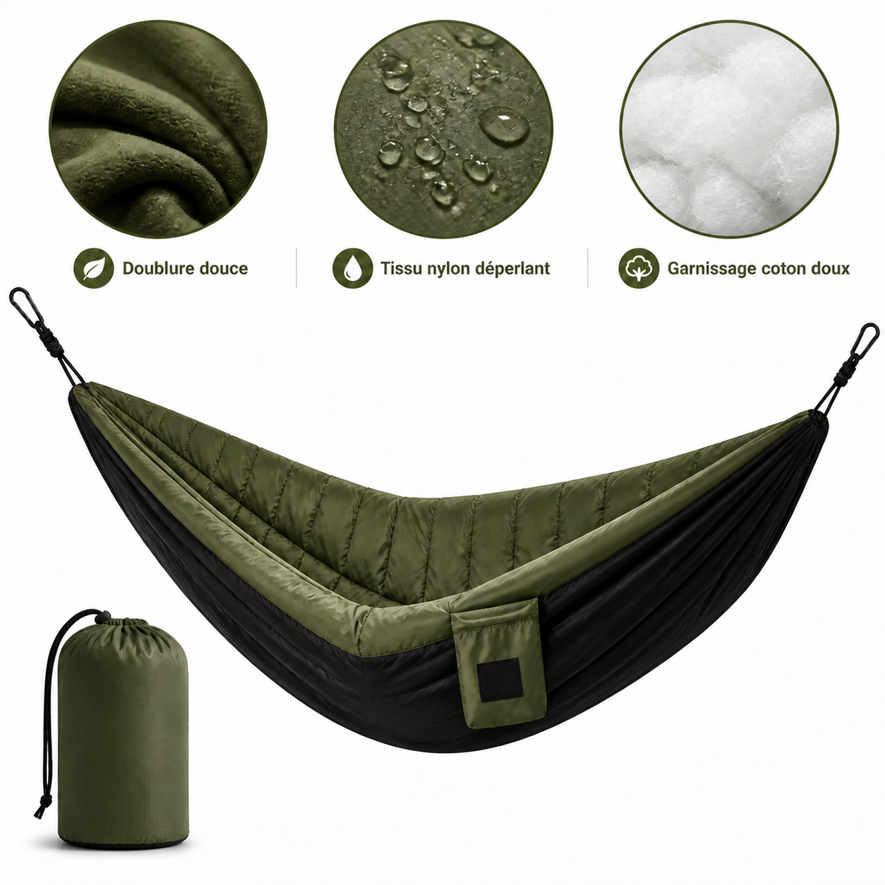 hamac sac de couchage multifonction - Polyvalence