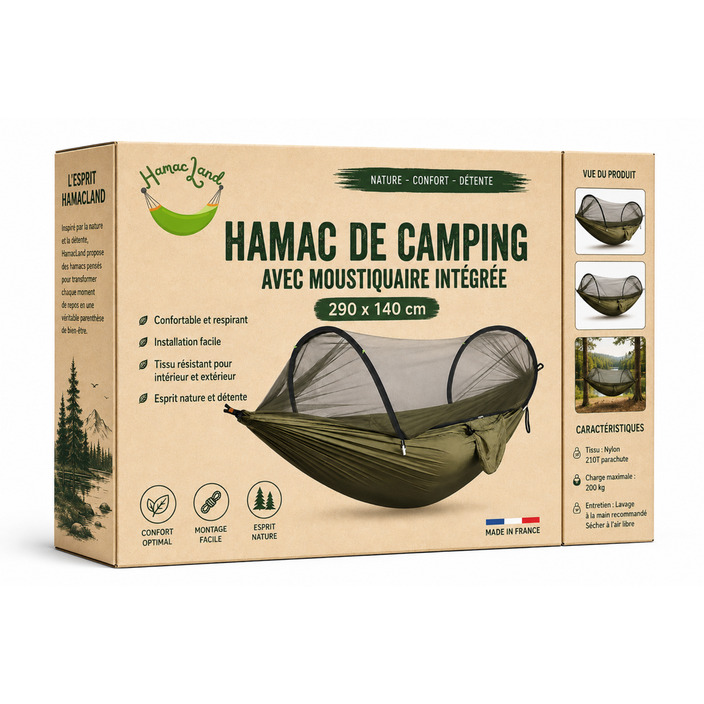 hamac de camping avec moustiquaire 3 en 1