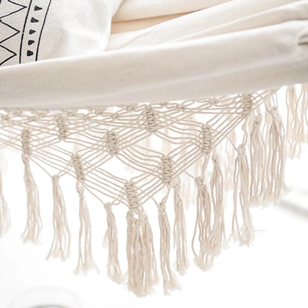 Hamac a frange en macramé brésilien - Boho