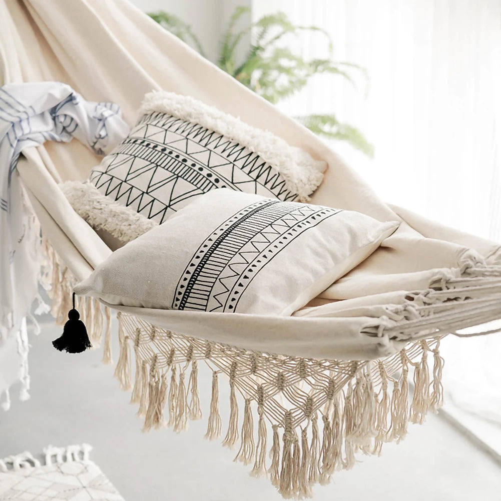 Hamac a frange en macramé brésilien - Boho