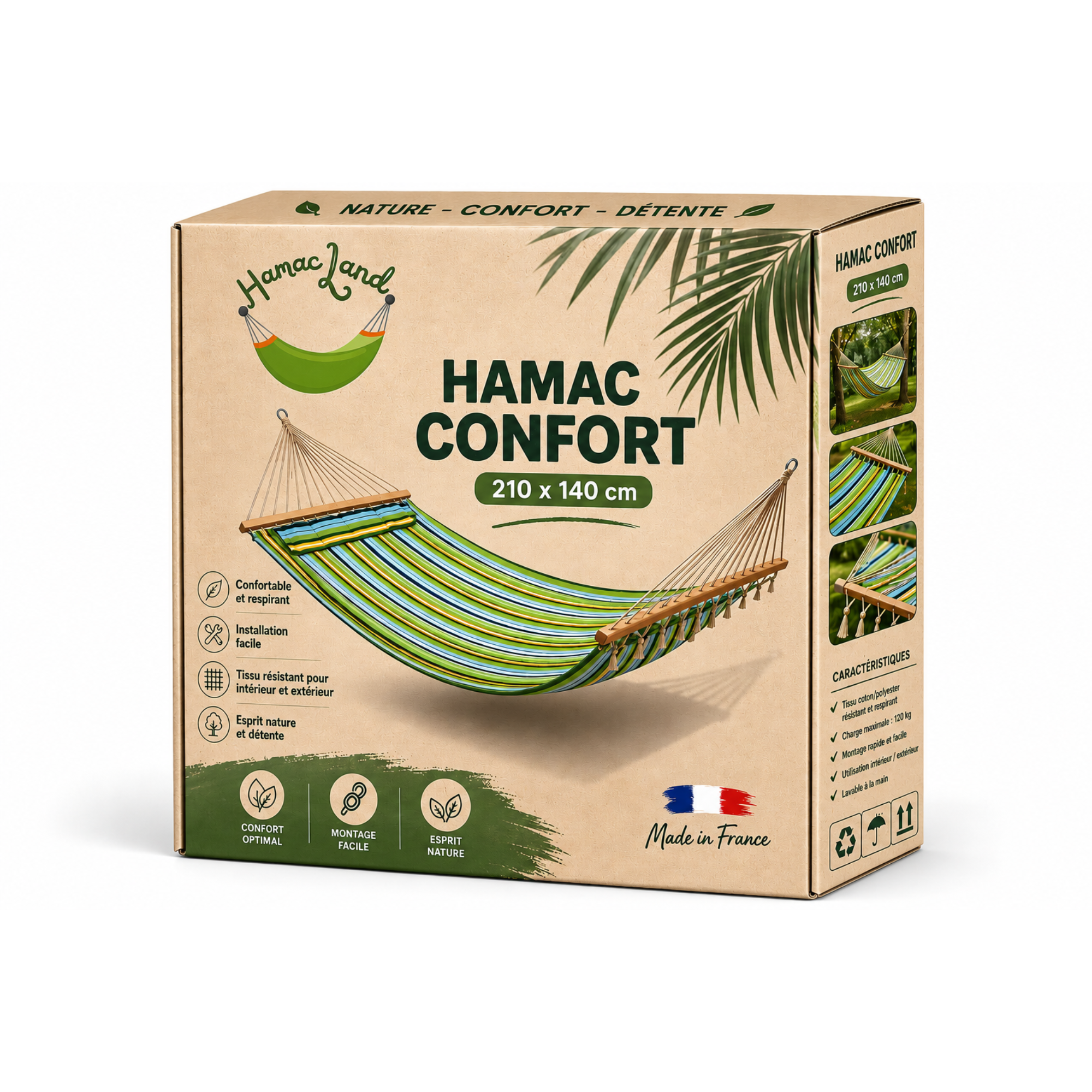 Hamac Halio — Toile Écrue Premium