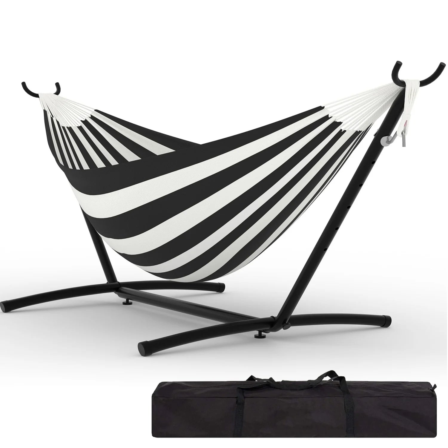Hamac sur pied noir et blanc