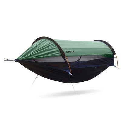 2026 Traveler hammock Outdoor anti roll and anti mosquito hammock Double person sunshade camping hammock with mosquito net
