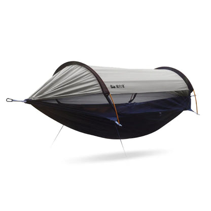 2026 Traveler hammock Outdoor anti roll and anti mosquito hammock Double person sunshade camping hammock with mosquito net
