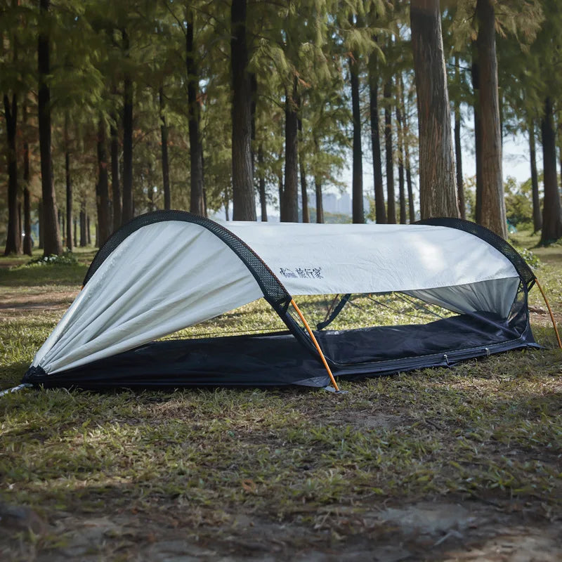 2026 Traveler hammock Outdoor anti roll and anti mosquito hammock Double person sunshade camping hammock with mosquito net
