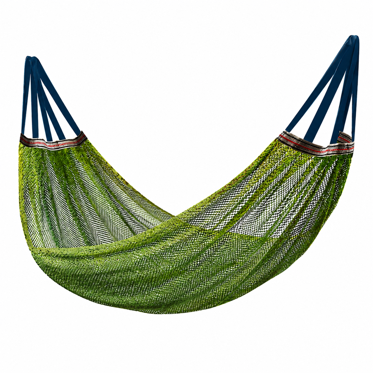 Hamac vert kaki filet en soie glacée
