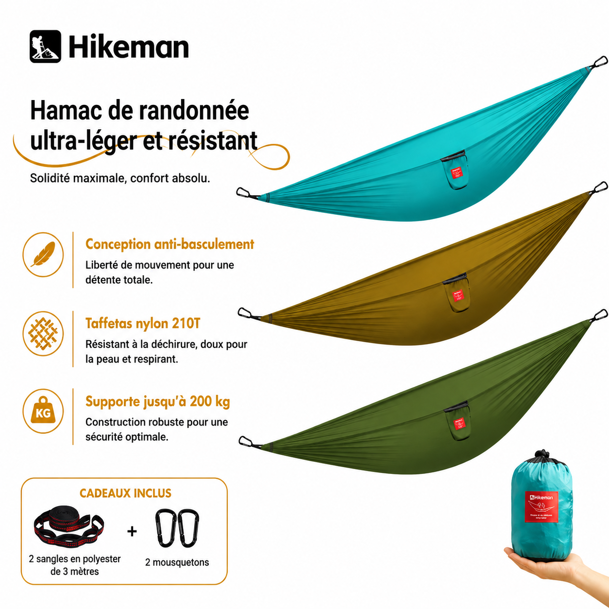 Hamac de camping - Le normand