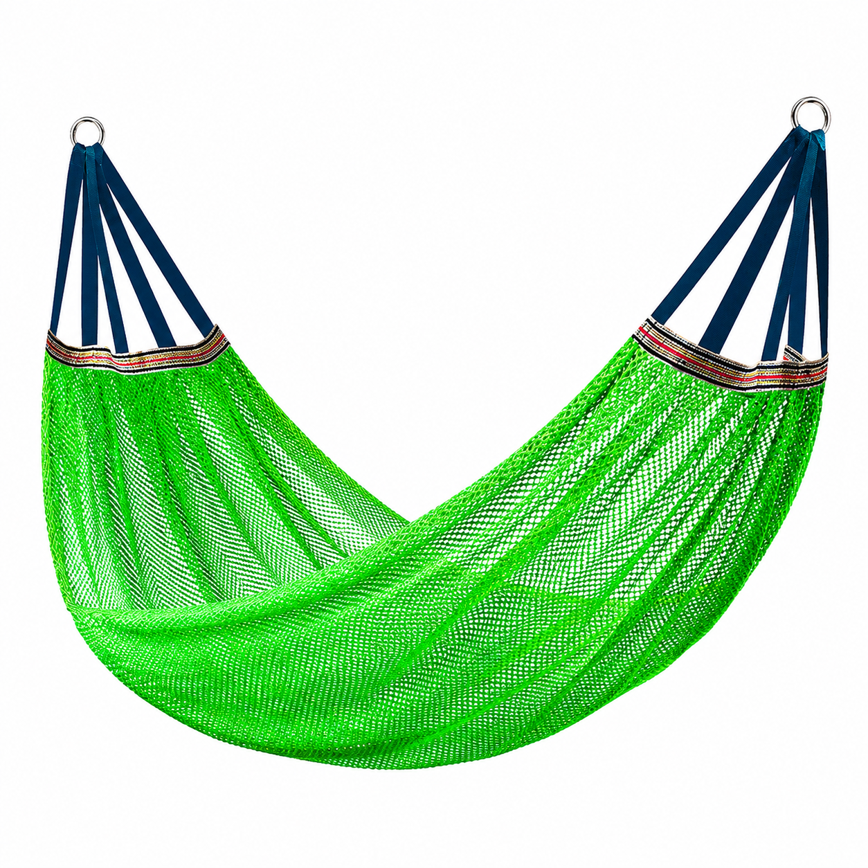 Hamac vert filet en soie glacée